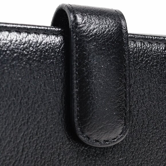 Chanel Camellia Black Leather Compact Wallet - Picture 6 of 12